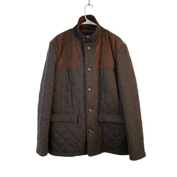 Hart Schaffner Marx Mens Stallworth Shooting Quilted Jacket Size L EUC 8426 - Picture 2 of 12